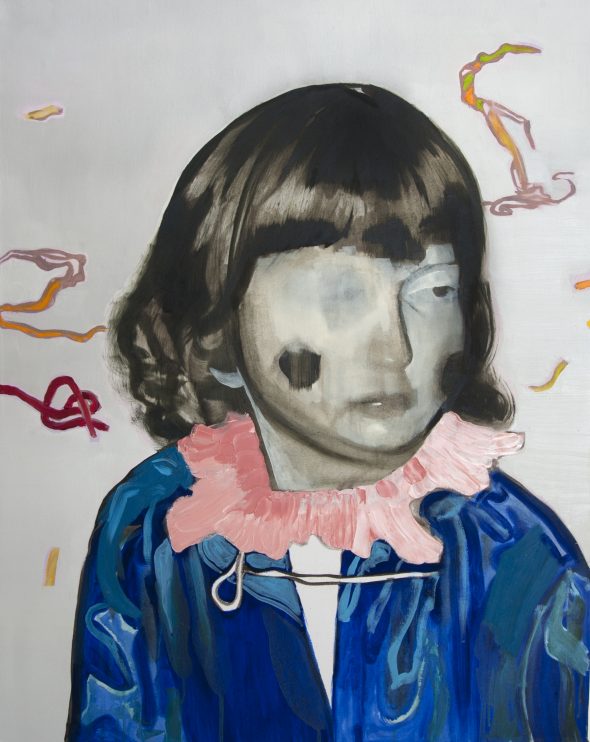 Meisje met kraag / olieverf op doek / 70 x 90 cm / 2013