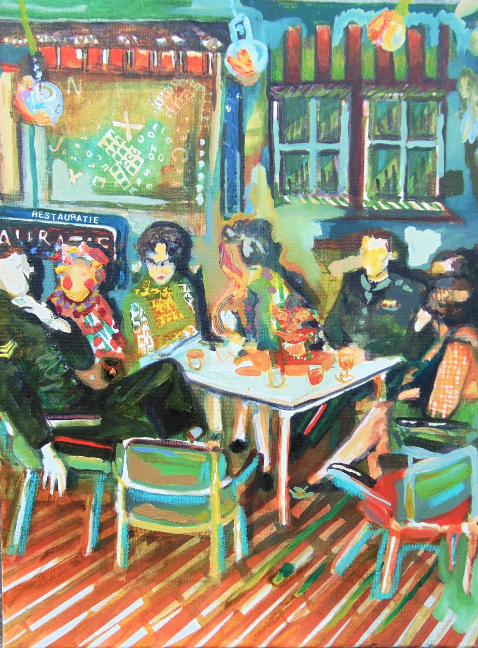 All Tomorrow's Parties #2 / 40x30 / acryl en olieverf op doek / 2017