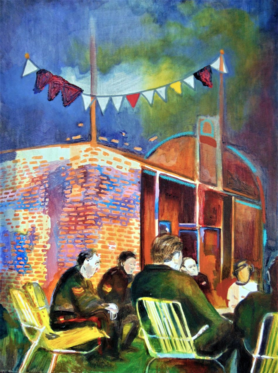 All Tomorrow's Parties #3 / 40x30 / acryl en olieverf op doek / 2017